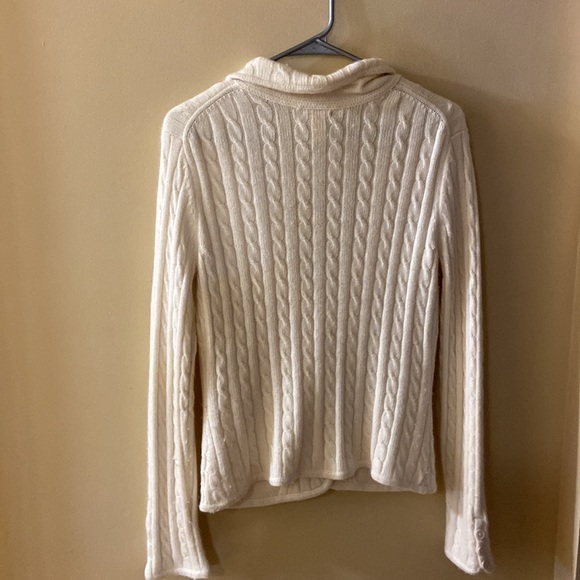 Joe Fresh Angora blend cream blazer sweater size medium - Picture 4 of 5